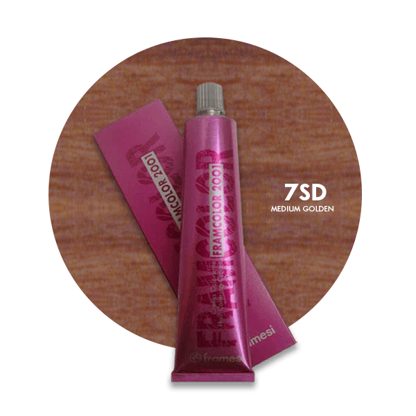 Framesi Framcolor 2001 Hair Color Cream 60ml - 7SD Medium Golden - Nazar Jan's Supermarket