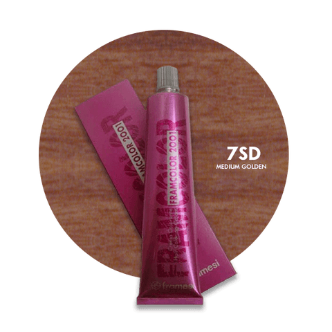 Framesi Framcolor 2001 Hair Color Cream 60ml - 7SD Medium Golden - Nazar Jan's Supermarket