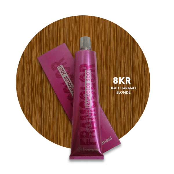 Framesi Framcolor 2001 Hair Color Cream 60ml - 8KR Light Caramel Blonde - Nazar Jan's Supermarket