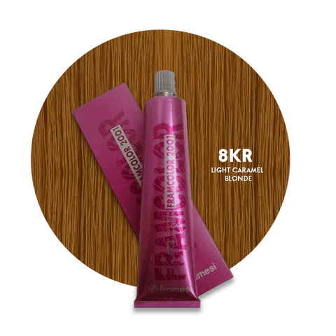 Framesi Framcolor 2001 Hair Color Cream 60ml - 8KR Light Caramel Blonde - Nazar Jan's Supermarket