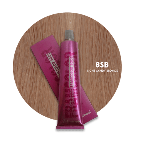 Framesi Framcolor 2001 Hair Color Cream 60ml - 8SB Light Sandy Blonde - Nazar Jan's Supermarket