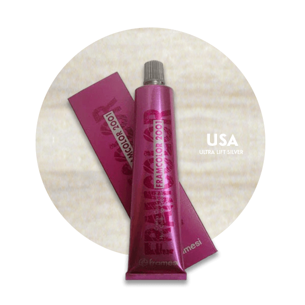 Framesi Framcolor 2001 Hair Color Cream 60ml - USA Ultra Lift Silver - Nazar Jan's Supermarket