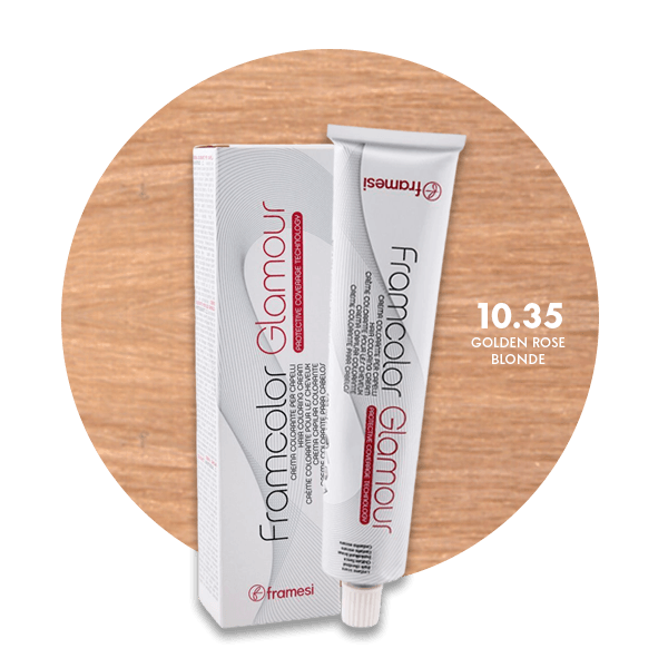 Framesi Framcolor Glamour Hair Color Cream 100ml - 10.35 Golden Rose Blonde - Nazar Jan's Supermarket