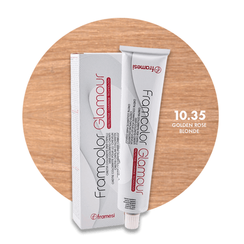 Framesi Framcolor Glamour Hair Color Cream 100ml - 10.35 Golden Rose Blonde - Nazar Jan's Supermarket