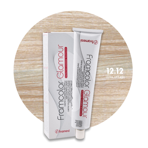 Framesi Framcolor Glamour Hair Color Cream 100ml - 12.12 ultra lift ash - Nazar Jan's Supermarket