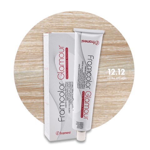 Framesi Framcolor Glamour Hair Color Cream 100ml - 12.12 ultra lift ash - Nazar Jan's Supermarket