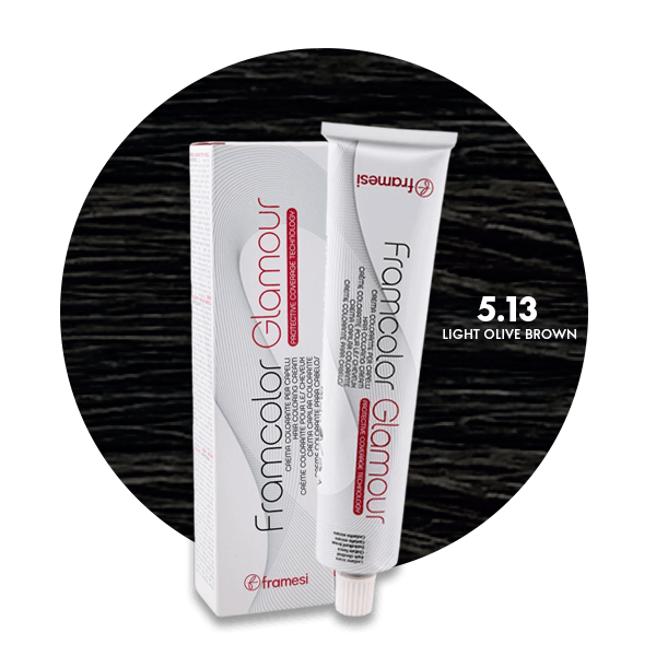Framesi Framcolor Glamour Hair Color Cream 100ml - 5.13 Light Olive Brown - Nazar Jan's Supermarket