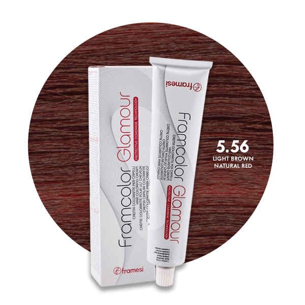 Framesi Framcolor Glamour Hair Color Cream 100ml - 5.56 Light Brown Natural Red - Nazar Jan's Supermarket