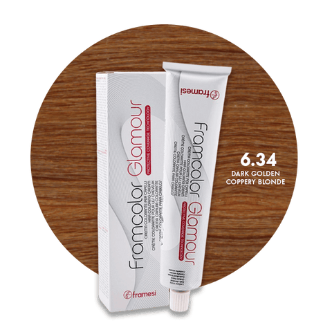 Framesi Framcolor Glamour Hair Color Cream 100ml - 6.34 Dark Golden Coppery Blonde - Nazar Jan's Supermarket