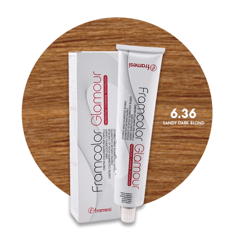 Framesi Framcolor Glamour Hair Color Cream 100ml - 6.36 Sandy Dark Blond - Nazar Jan's Supermarket