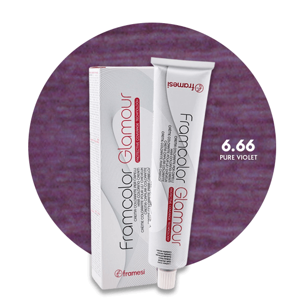 Framesi Framcolor Glamour Hair Color Cream 100ml - 6.66 Pure Violet - Nazar Jan's Supermarket