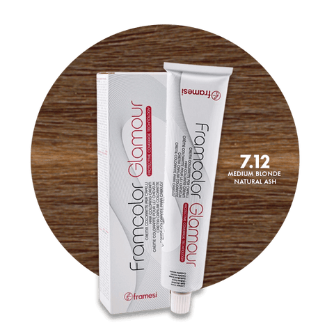 Framesi Framcolor Glamour Hair Color Cream 100ml - 7.12 Medium Blonde Natural Ash - Nazar Jan's Supermarket