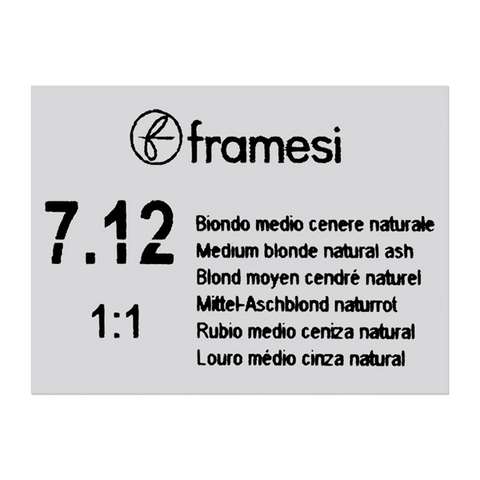 Framesi Framcolor Glamour Hair Color Cream 100ml - 7.12 Medium Blonde Natural Ash - Nazar Jan's Supermarket