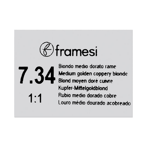Framesi Framcolor Glamour Hair Color Cream 100ml - 7.34 Medium Golden Coppery Blonde - Nazar Jan's Supermarket