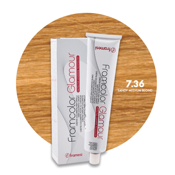 Framesi Framcolor Glamour Hair Color Cream 100ml - 7.36 Sandy Medium Blond - Nazar Jan's Supermarket