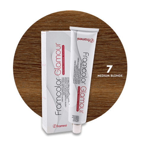 Framesi Framcolor Glamour Hair Color Cream 100ml - 7 Medium Blonde - Nazar Jan's Supermarket