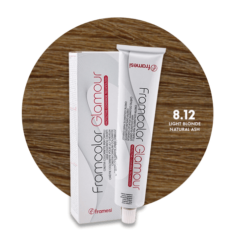 Framesi Framcolor Glamour Hair Color Cream 100ml - 8.12 Light Blonde Natural Ash - Nazar Jan's Supermarket