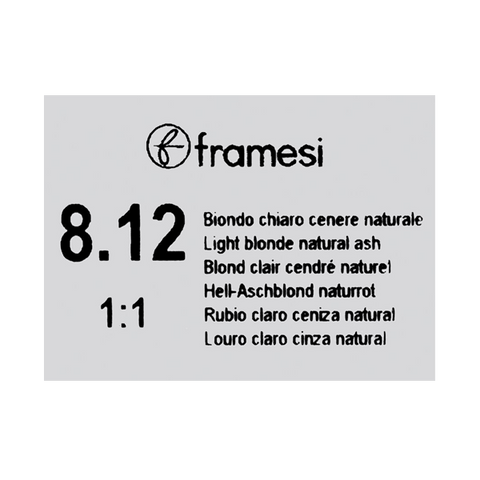 Framesi Framcolor Glamour Hair Color Cream 100ml - 8.12 Light Blonde Natural Ash - Nazar Jan's Supermarket
