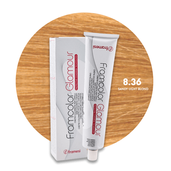Framesi Framcolor Glamour Hair Color Cream 100ml - 8.36 Sandy Light Blond - Nazar Jan's Supermarket