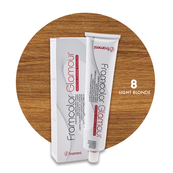 Framesi Framcolor Glamour Hair Color Cream 100ml - 8 Light Blonde - Nazar Jan's Supermarket