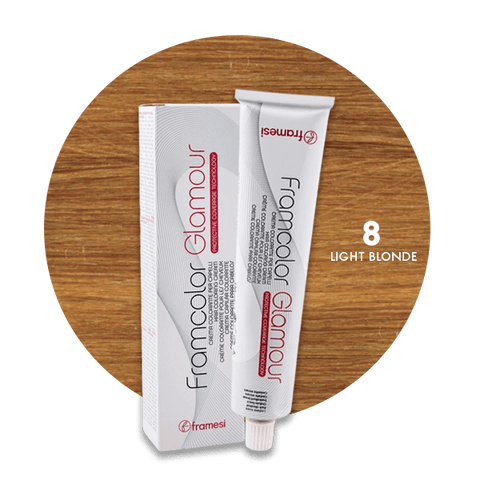 Framesi Framcolor Glamour Hair Color Cream 100ml - 8 Light Blonde - Nazar Jan's Supermarket