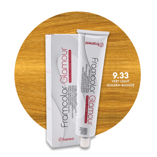 Framesi Framcolor Glamour Hair Color Cream 100ml - 9.33 Very Light Golden Blonde - Nazar Jan's Supermarket