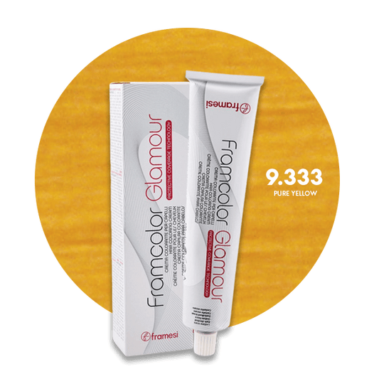 Framesi Framcolor Glamour Hair Color Cream 100ml - 9.333 Pure Yellow - Nazar Jan's Supermarket