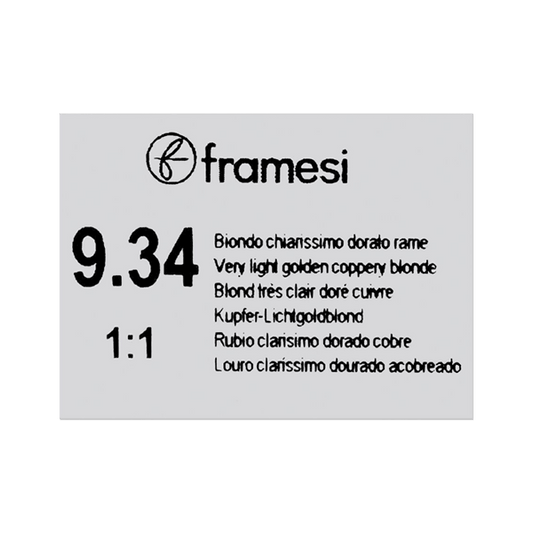 Framesi Framcolor Glamour Hair Color Cream 100ml - 9.34 Very Light Golden Coppery Blonde - Nazar Jan's Supermarket