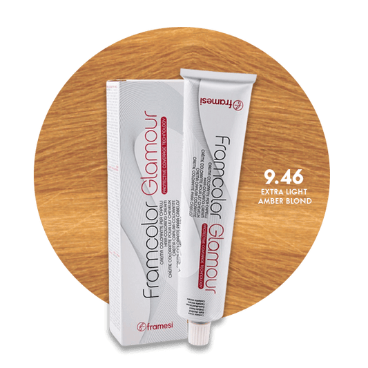 Framesi Framcolor Glamour Hair Color Cream 100ml - 9.46 Extra Light Amber Blond - Nazar Jan's Supermarket