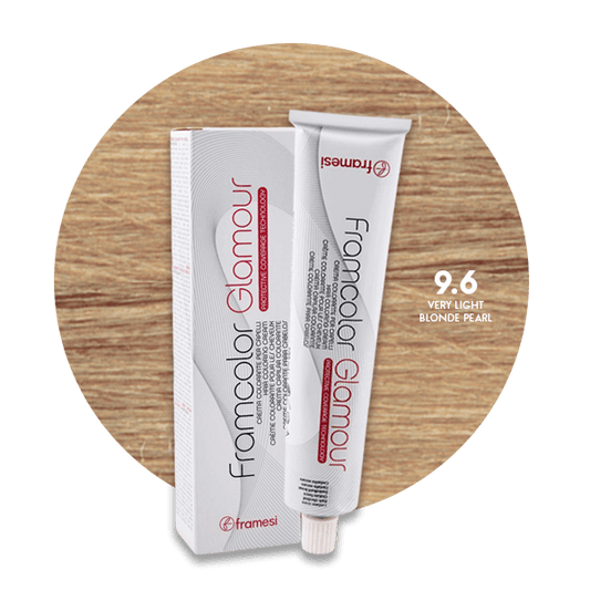 Framesi Framcolor Glamour Hair Color Cream 100ml - 9.6 Very Light Blonde Pearl - Nazar Jan's Supermarket