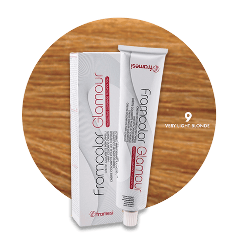 Framesi Framcolor Glamour Hair Color Cream 100ml - 9 Very Light Blonde - Nazar Jan's Supermarket