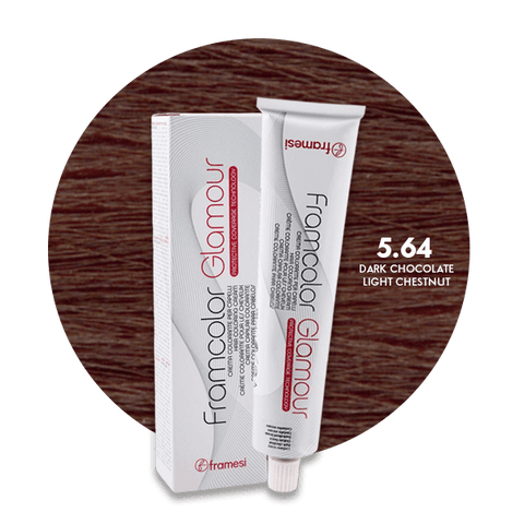 Framesi Framcolor Glamour Hair Color Cream 100ml - Dark Chocolate Light Chestnut - Nazar Jan's Supermarket