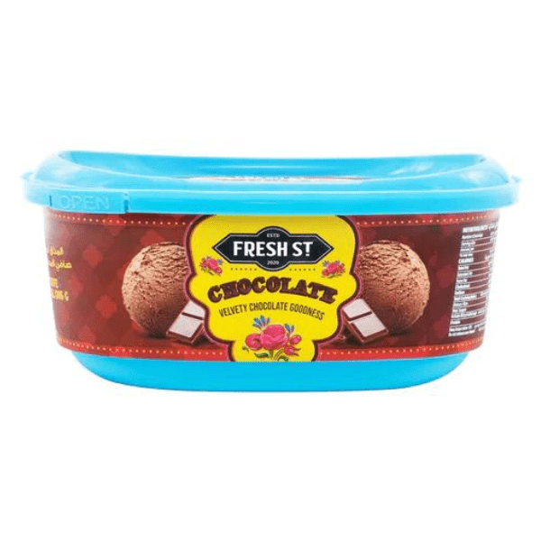 FRESH ST CHOCOLATE ICE CREAM TUB 500ML - Nazar Jan's Supermarket