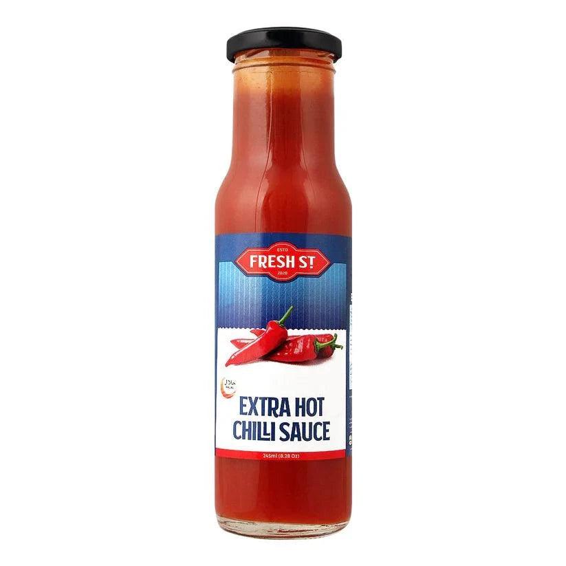 FRESH ST EXTRA HOT CHILLI SAUCE 245ML - Nazar Jan's Supermarket