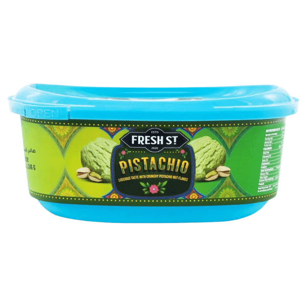 FRESH ST PISTACHIO ICE CREAM TUB 500ML - Nazar Jan's Supermarket