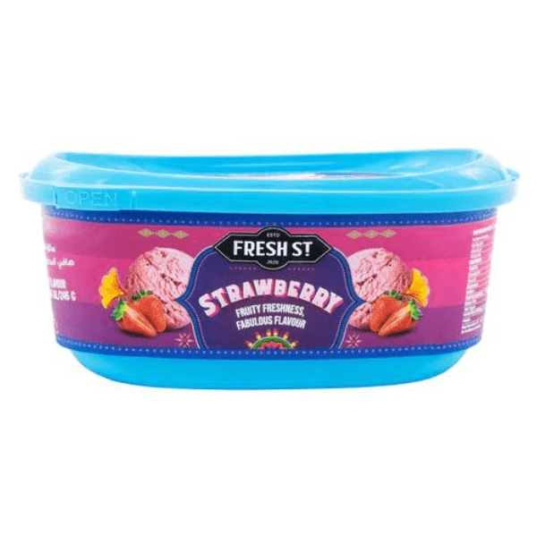 FRESH ST STRAWBERRY ICE CREAM TUB 500ML - Nazar Jan's Supermarket