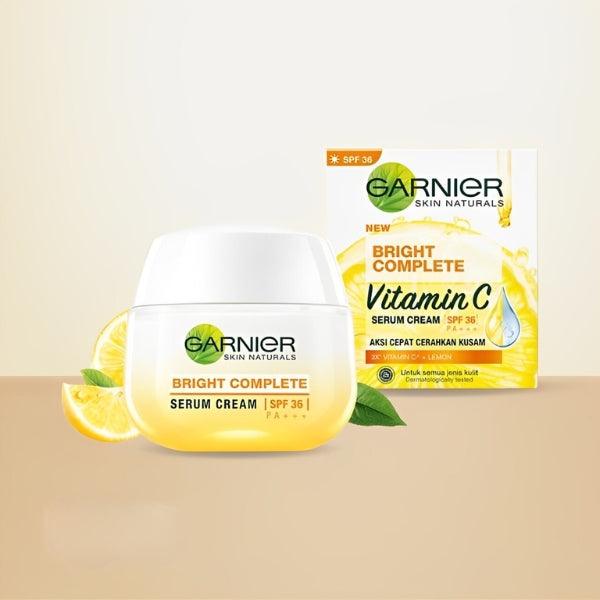 Garnier Bright Complete Vitamin C Serum Cream Spf 36 50ml - Nazar Jan's Supermarket