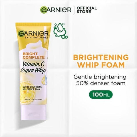 Garnier Bright Complete Vitamin C Whip Foam 100ml - Nazar Jan's Supermarket