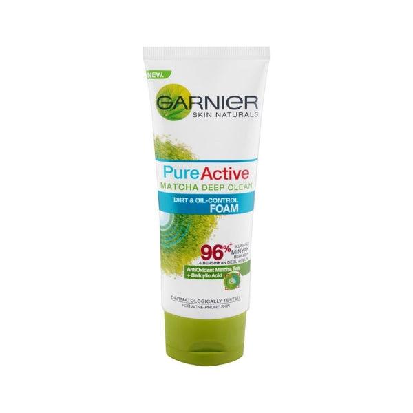 GARNIER PURE ACTIVE MATCHA DEEP CLEAN FACE WASH 100ML - Nazar Jan's Supermarket