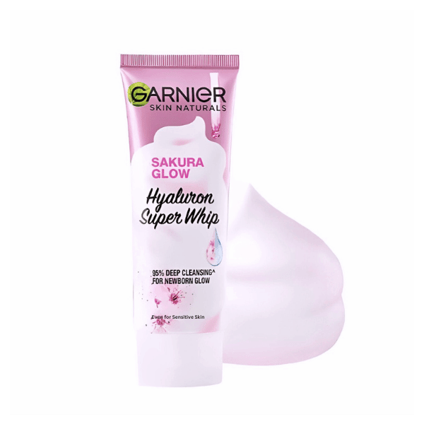 Garnier Sakura Glow Hyaluron Super Whip Foam 100ml - Nazar Jan's Supermarket