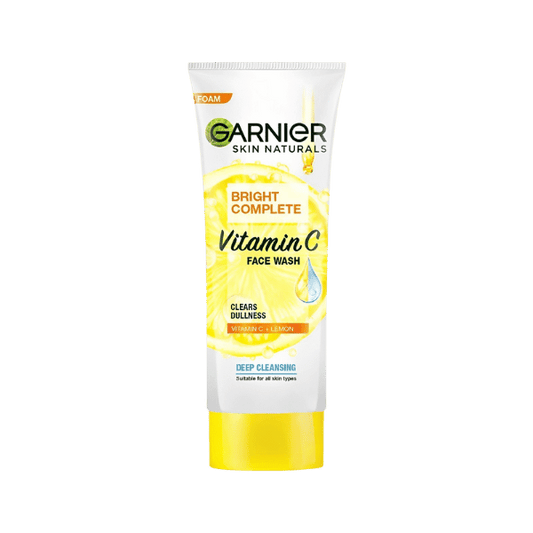 Garnier Skin Naturals Bright Complete Vitamin C Face Wash 100ml - Nazar Jan's Supermarket
