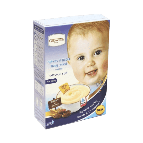 GHONCHEH WHEAT & DATES WITH MILK BABY CEREAL 200G - Nazar Jan's Supermarket