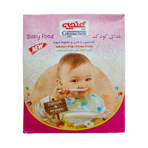 GHONCHEH WHEAT MILK MIXED FRUITS BABY FOOD 200GM - Nazar Jan's Supermarket