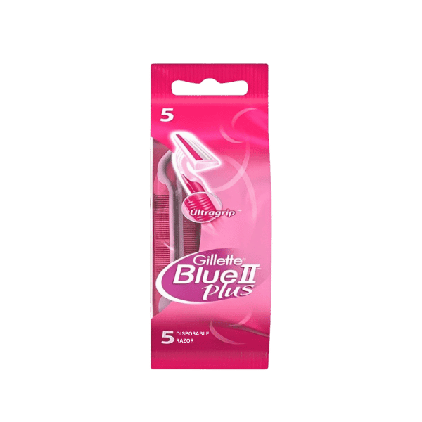 Gillette Blue II Plus Ultragrip 5 Razors Pack – Nazar Jan's Supermarket