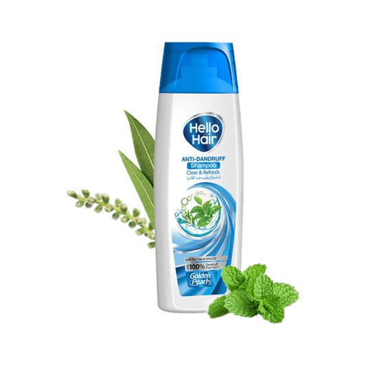 GOLDEN PEARL HELLO HAIR ANTI DANDRUFF SHAMPOO 360ML - Nazar Jan's Supermarket