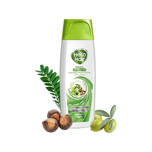 GOLDEN PEARL HELLO HAIR HERBAL SHAMPOO 360ML - Nazar Jan's Supermarket