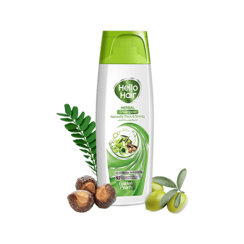 GOLDEN PEARL HELLO HAIR HERBAL SHAMPOO 360ML - Nazar Jan's Supermarket