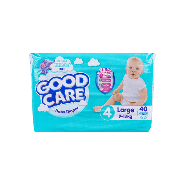 GOOD CARE BABY DIAPER LARGE 4 - 40PCS - Nazar Jan's Supermarket