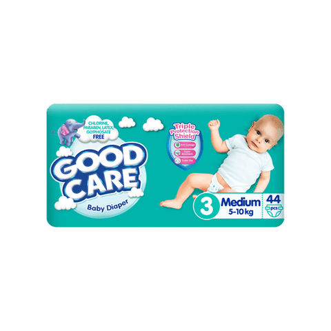 GOOD CARE BABY DIAPER MEDIUM SIZE 3 - 44PCS - Nazar Jan's Supermarket