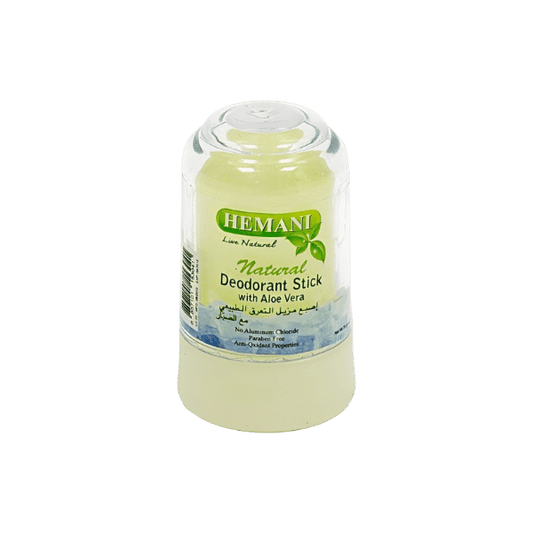 HEMANI NATURAL DEODORANT STICK WITH ALOE VERA 70GM - Nazar Jan's Supermarket